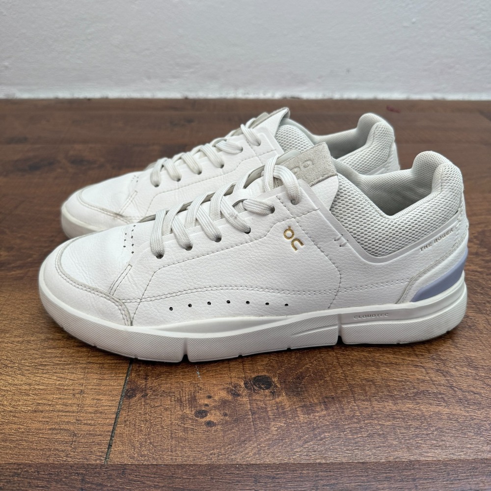 On Cloud Roger Centre Court Women 8.5 White Lavender Lifestyle Shoe 48.98518
